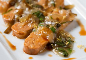 Tempeh amb salsa de menta