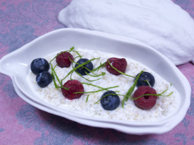 Quefir – quinoa – fajol – cacau