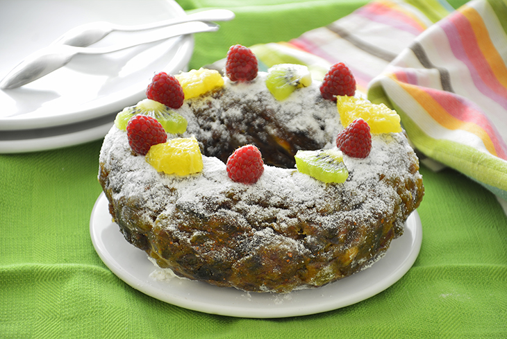 Roscón de Reyes con frutas
