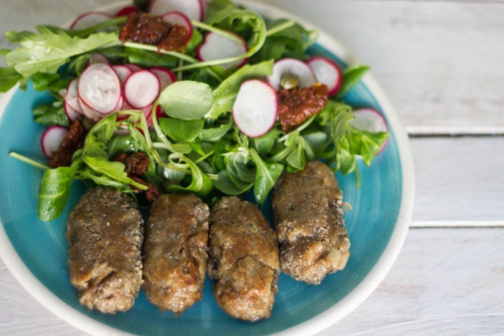 Croquetes de xiitake i ceba