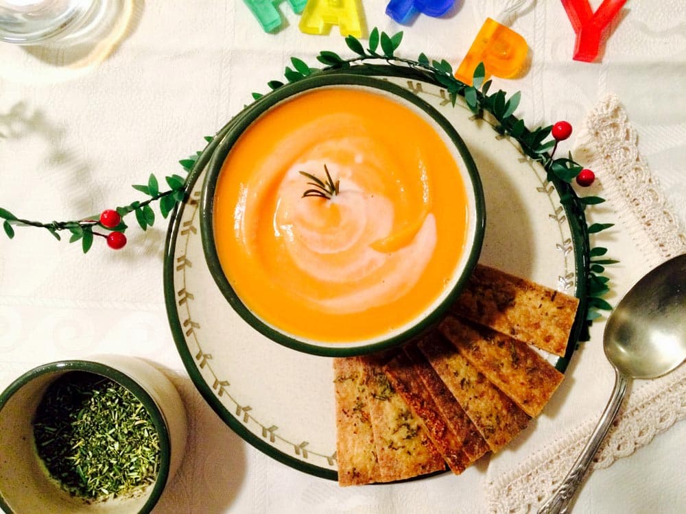 Crema de moniato al romaní