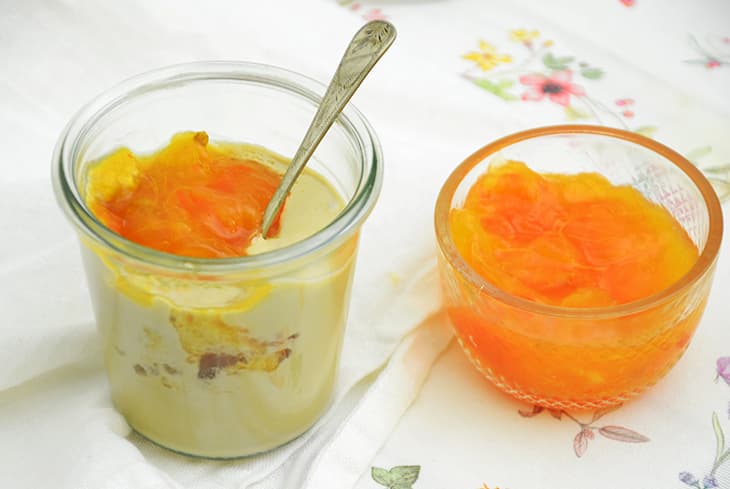 Yogur de nueces de Brasil y remolacha
