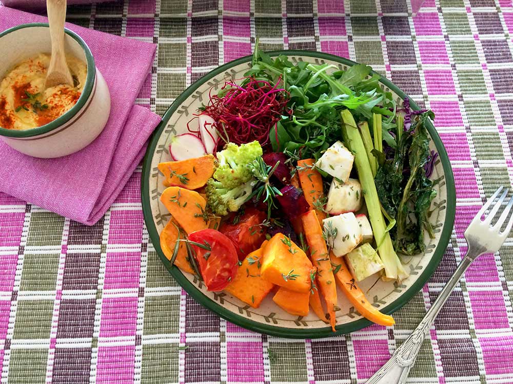 Asado de verduras de invierno