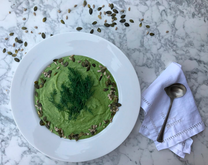 Crema crudivegana de eneldo