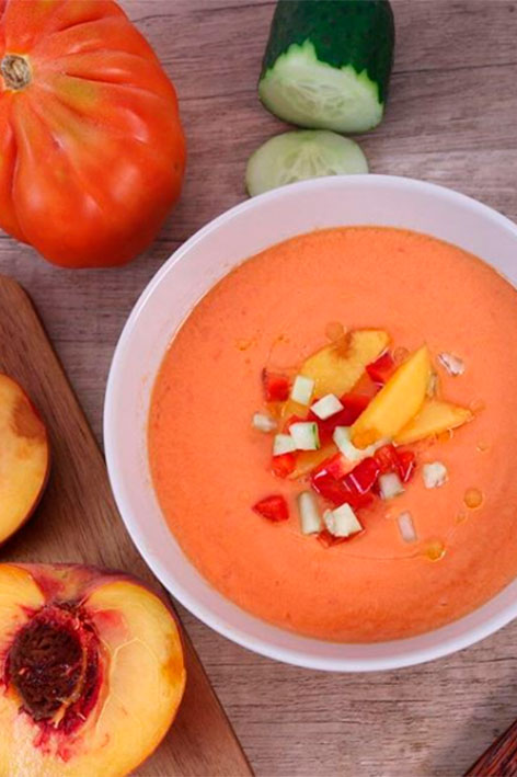 Gazpacho de nectarina