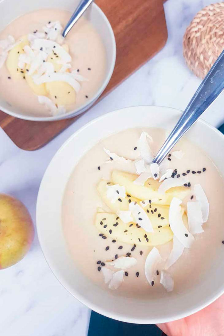 Vichyssoise de manzana y coco