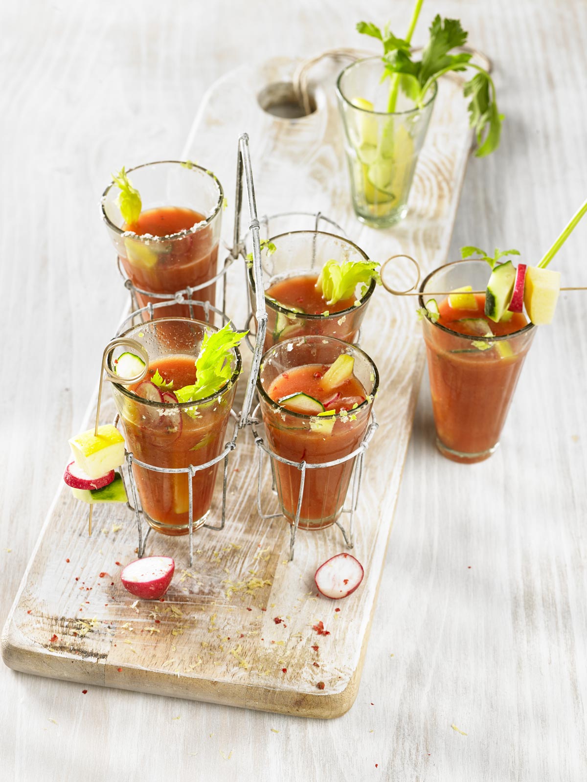 Bloody Mary de tomate y agua de coco