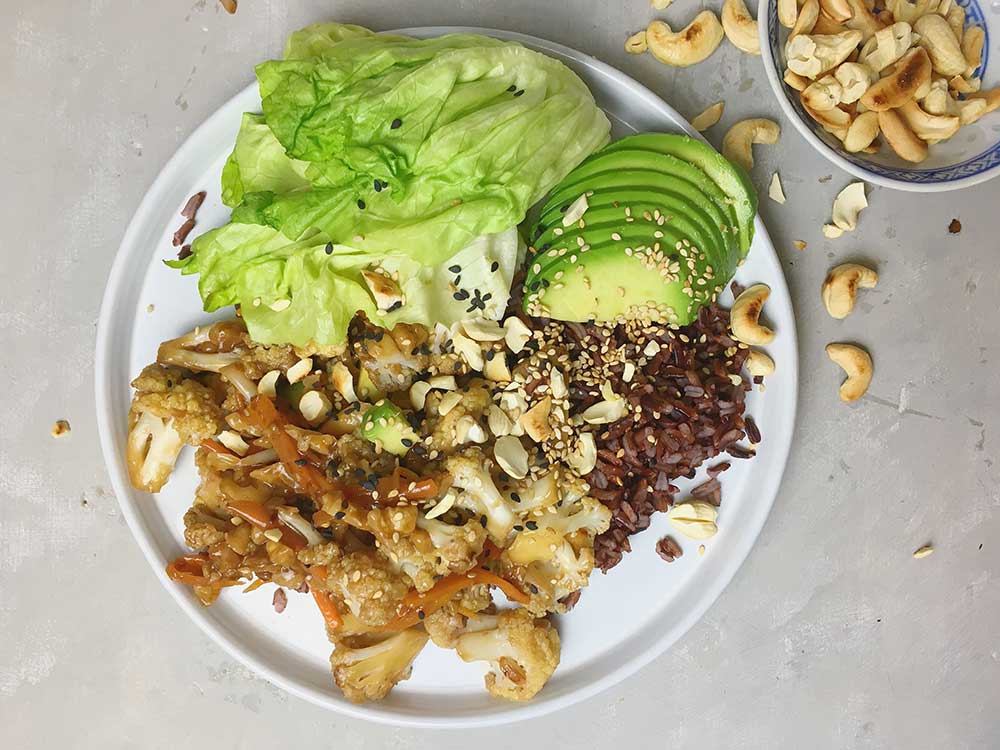Coliflor Kung Pao