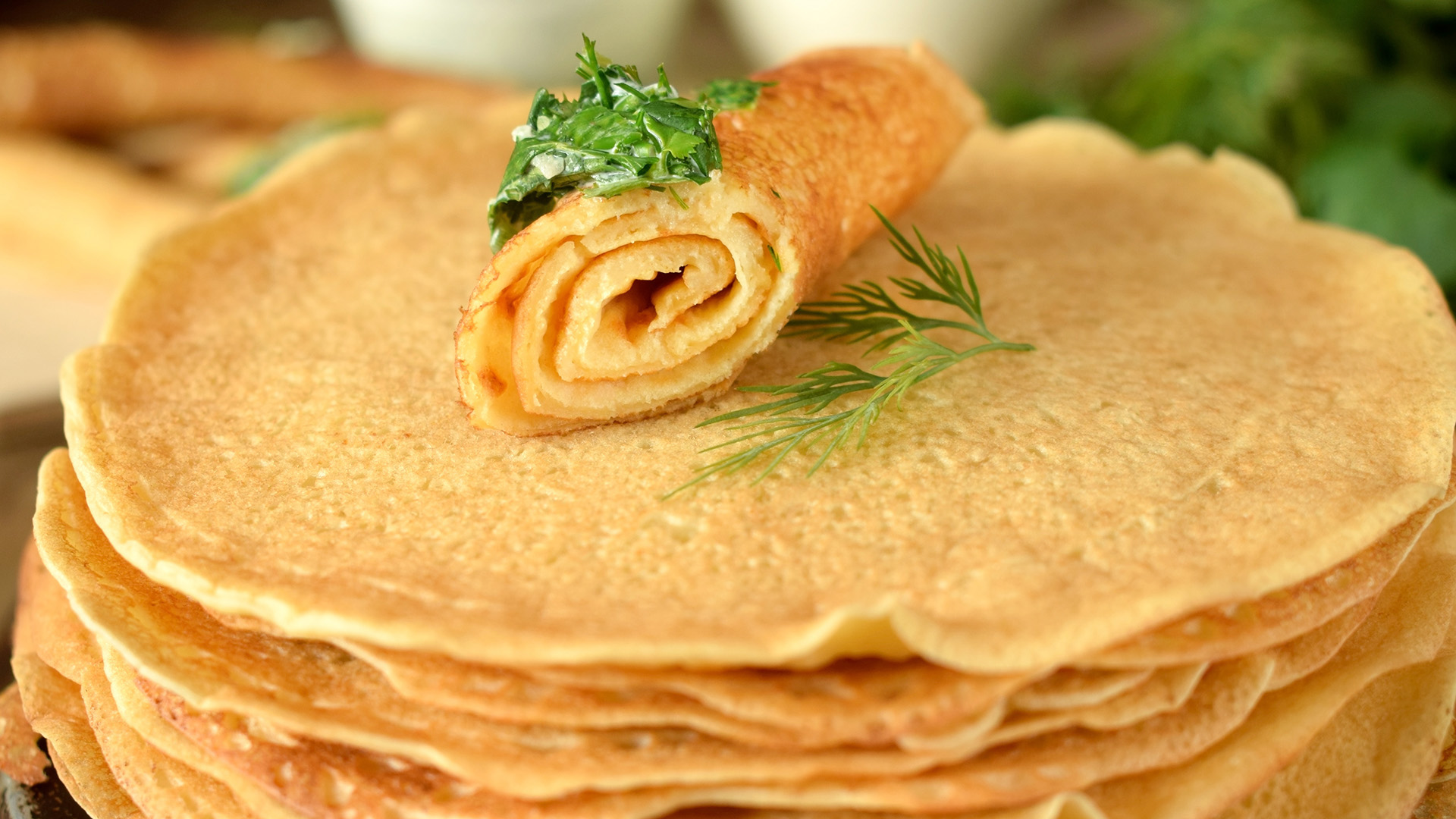 Creps de harina de garbanzos