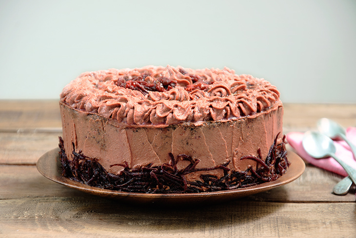 Tarta de zanahoria morada