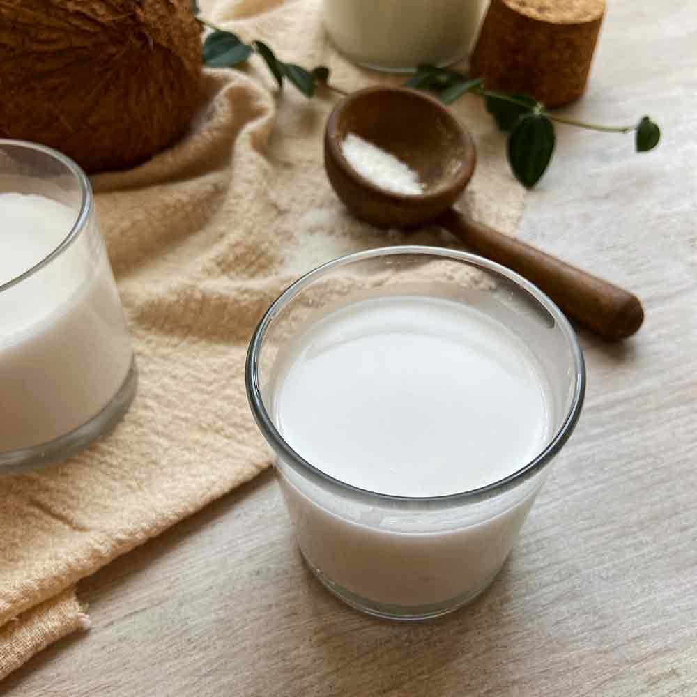 Bebida casera de coco