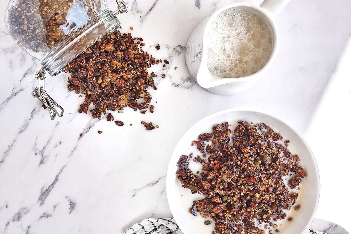 Granola ceto amb xocolata casolana