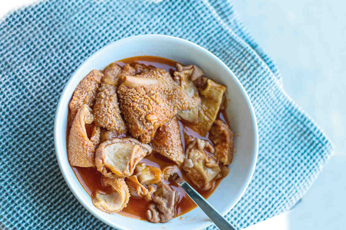 Callos en la olla de cocción lenta