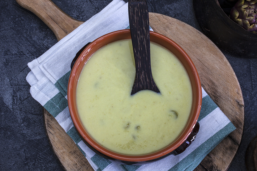 Crema de alcachofas