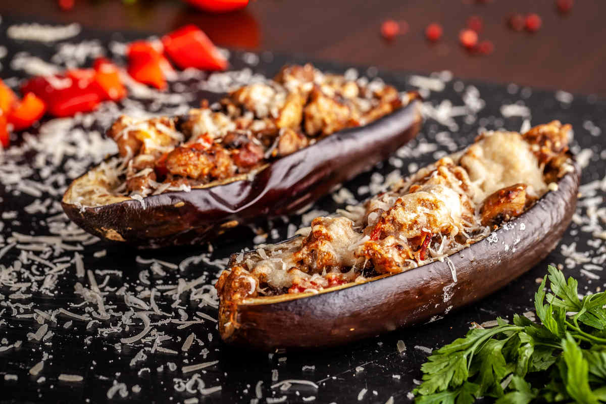 Berenjenas rellenas de carne
