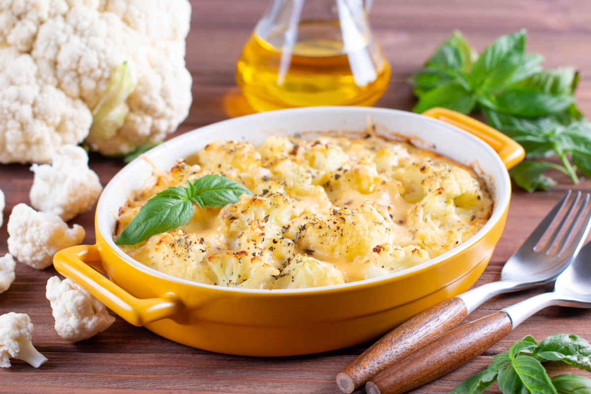 Coliflor a la bechamel