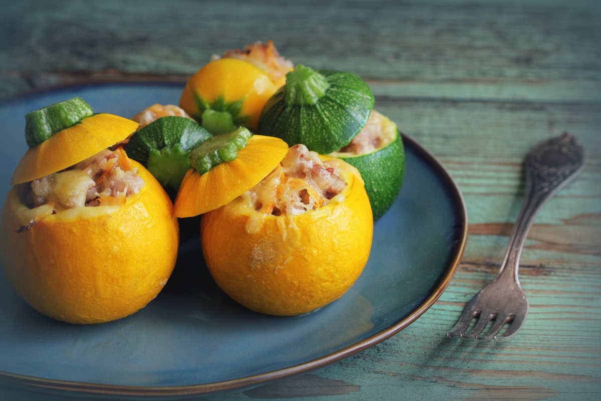 Calabacín relleno