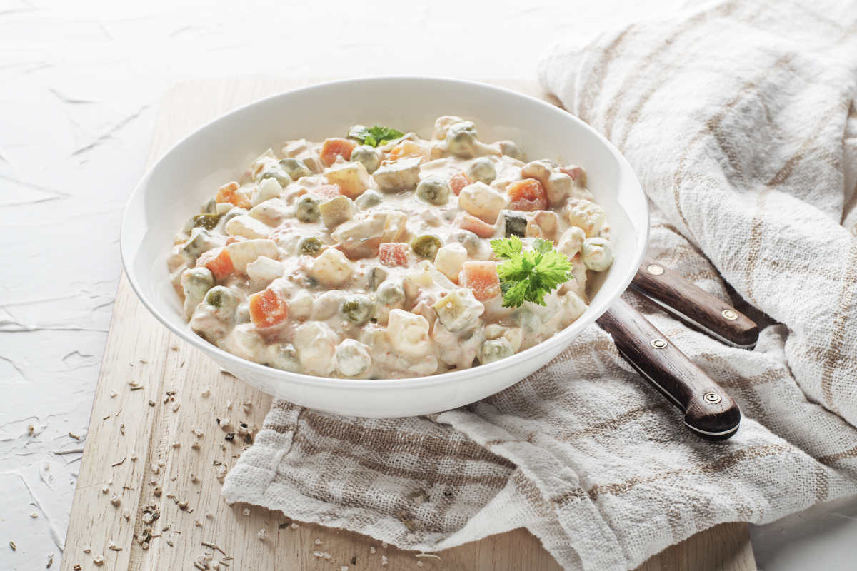 “Ensaladilla rusa” de coliflor