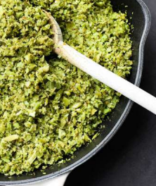 Cuscús de brócoli o coliflor