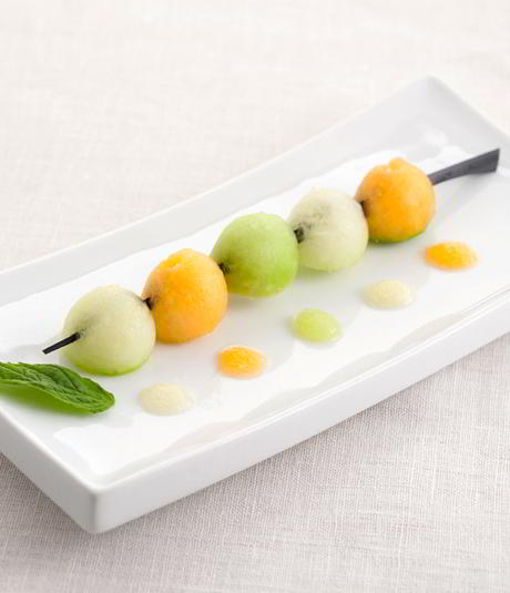 Broqueta de tres melons
