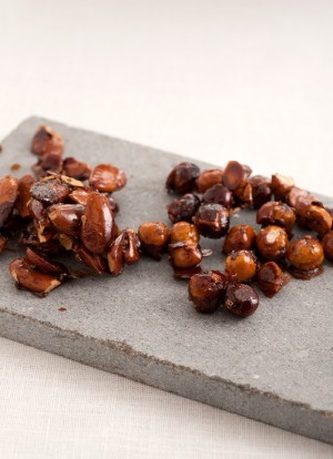 Fruita seca caramel·litzada
