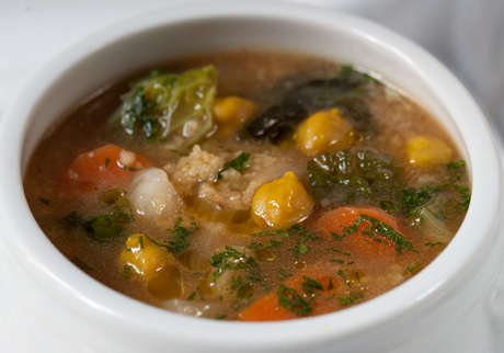 Potaje con mijo y garbanzos