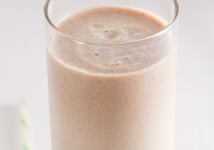 Batido de soja y avellana caramelizada