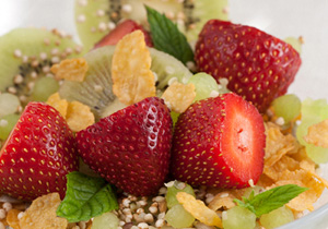 Mix de fruta fresca, cereales y semillas