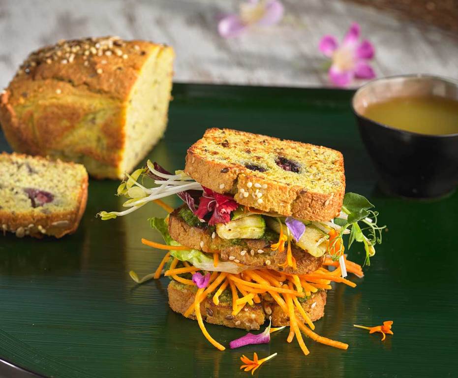 Pan de coco y linaza