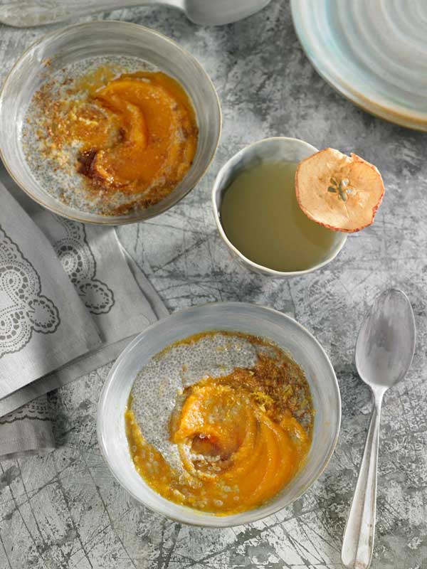 Compota de zanahoria y manzana e hidratado de chía