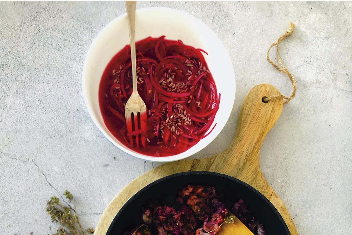 Cebolla roja encurtida