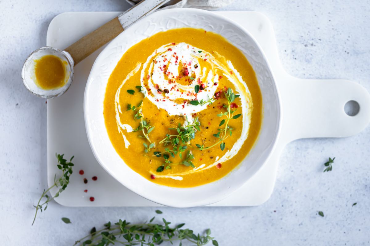 Crema de calabaza y jengibre