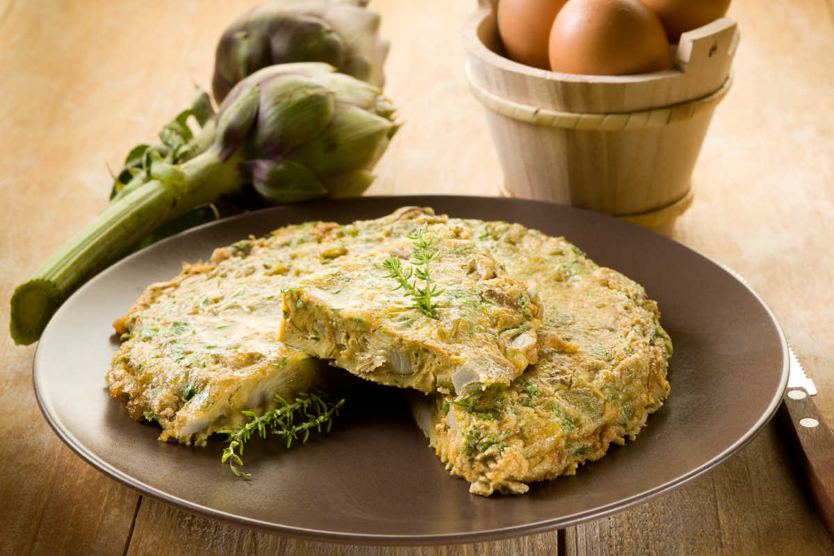 Tortilla de alcachofas