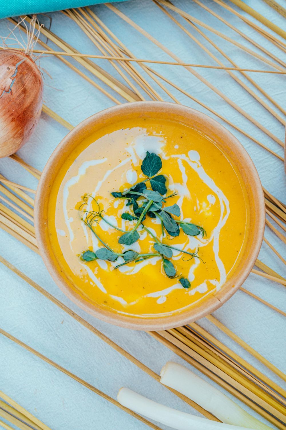 Crema de calabacín y zanahoria